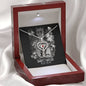 Sagittarius Zodiac 11.22 - 12.21 Love and Care Swarovski Crystal Heart Stethoscope Pendant Cable Chain Necklace with Luxury Mahogany Box w/LED