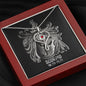 Scorpio Zodiac 10.23 - 11.21 Love and Care Swarovski Crystal Heart Stethoscope Cable Chain Necklace with Luxury Mahogany Box w/LED