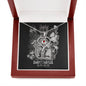 Sagittarius Zodiac 11.22 - 12.21 Love and Care Swarovski Crystal Heart Stethoscope Pendant Cable Chain Necklace with Luxury Mahogany Box w/LED