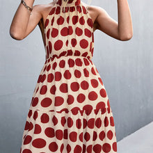 Load image into Gallery viewer, Retro Big Polka Dot Backless Short Dress