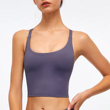 Load image into Gallery viewer, Criss Cross Stretchy Cropped Tank Top