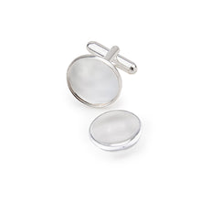 Load image into Gallery viewer, Dark Red Damask Cufflinks Tuxedo Studs