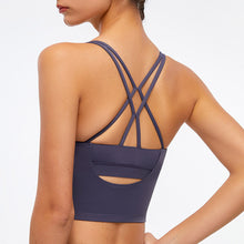 Load image into Gallery viewer, Criss Cross Stretchy Cropped Tank Top