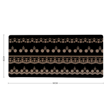 Load image into Gallery viewer, Black White Lace Custom Rectangular Non-slip Mouse Pad 16" x 35"