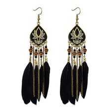 Load image into Gallery viewer, Black Feathers + Lotus
