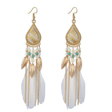 Load image into Gallery viewer, White Feathers + Teardrop