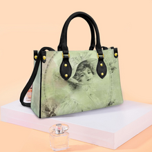 Load image into Gallery viewer, Women's Vegan Leather Vintage Lady Antique Green Handbag Custom Bag