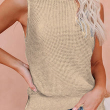 Load image into Gallery viewer, Reversable Waffle Knit Criss Cross Sleeveless Top