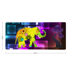 Load image into Gallery viewer, Geometric Elephant Custom Rectangular Non-slip Mouse Pad 16" x 35"