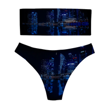 Load image into Gallery viewer, City Nights Bandeau Bikini with Padding 2-piece Swimsuit