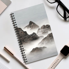 Load image into Gallery viewer, Foggy Mountain 5x8 Spiral Bound Journal, Diary, Notebook, Available in Dot Grid, Lined, Blank, Task