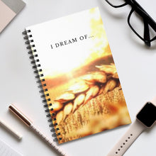 Load image into Gallery viewer, Golden Harvest 5x8 Spiral Bound Journal, Diary, Notebook, Available in Dot Grid, Lined, Blank, Task