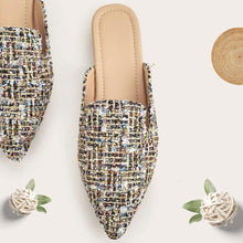 Load image into Gallery viewer, Beach Sandals Linen Slides