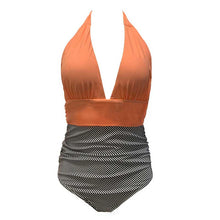 Load image into Gallery viewer, Charming Halter Neck High Cut Leg One Piece Bathing Suit