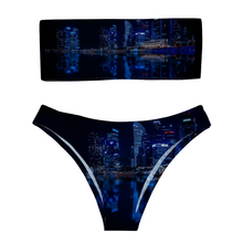 Load image into Gallery viewer, City Nights Bandeau Bikini with Padding 2-piece Swimsuit