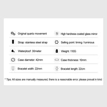 Load image into Gallery viewer, Exquisite Metal Quartz 30M Waterproof Nightglow Wristwatch 3 Color Choice