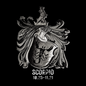 Scorpio Zodiac 10.23 - 11.21 Engravable Heart Keychain