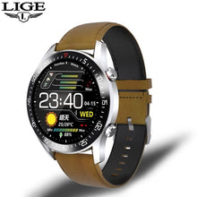 Load image into Gallery viewer, LIGE New 2021 Smart Watch Men Heart Rate Blood Pressure Information Reminder Sport Waterproof Smart Watch for Android IOS Phone
