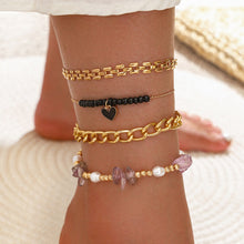 Load image into Gallery viewer, Bohemian Shell Chain Anklet Sets For Women Gold Plated Chains Sequins Ankle Bracelet Summer Beach Jewelry Gifts 18 Sets to Choose From
