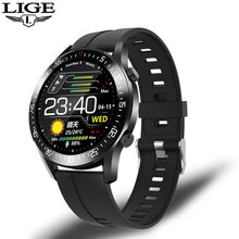 Load image into Gallery viewer, LIGE New 2021 Smart Watch Men Heart Rate Blood Pressure Information Reminder Sport Waterproof Smart Watch for Android IOS Phone
