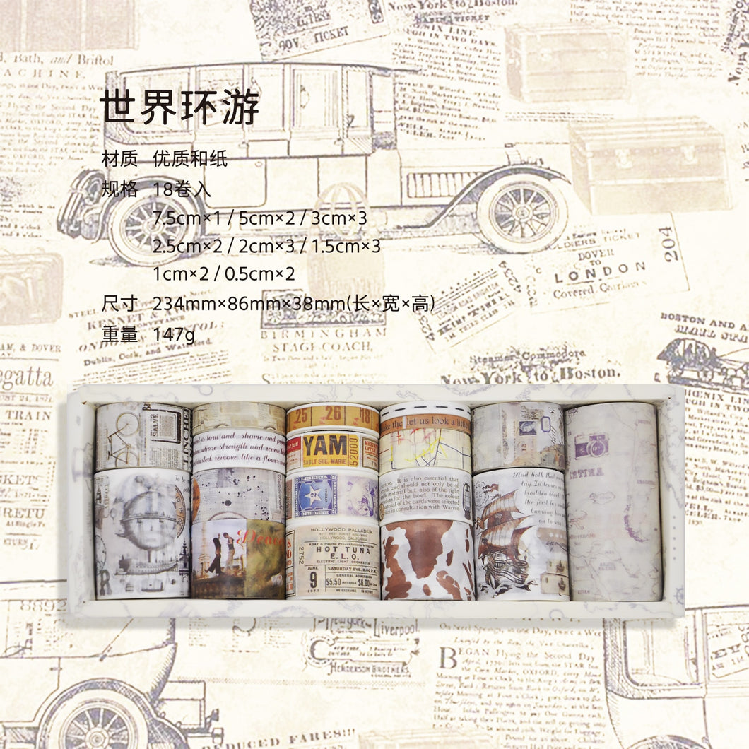 Beautiful Rolls Multiple Size Washi Tapes Set Cute Korean Stationery Designer Stationery Decorative Supplies Art Scrapbooking Junk Journaling
