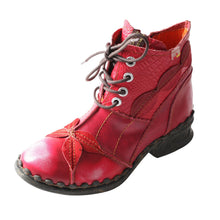 Load image into Gallery viewer, TMA EYES Brand Washed Leather Oxford Women&#39;s Boots Mother Shoes
