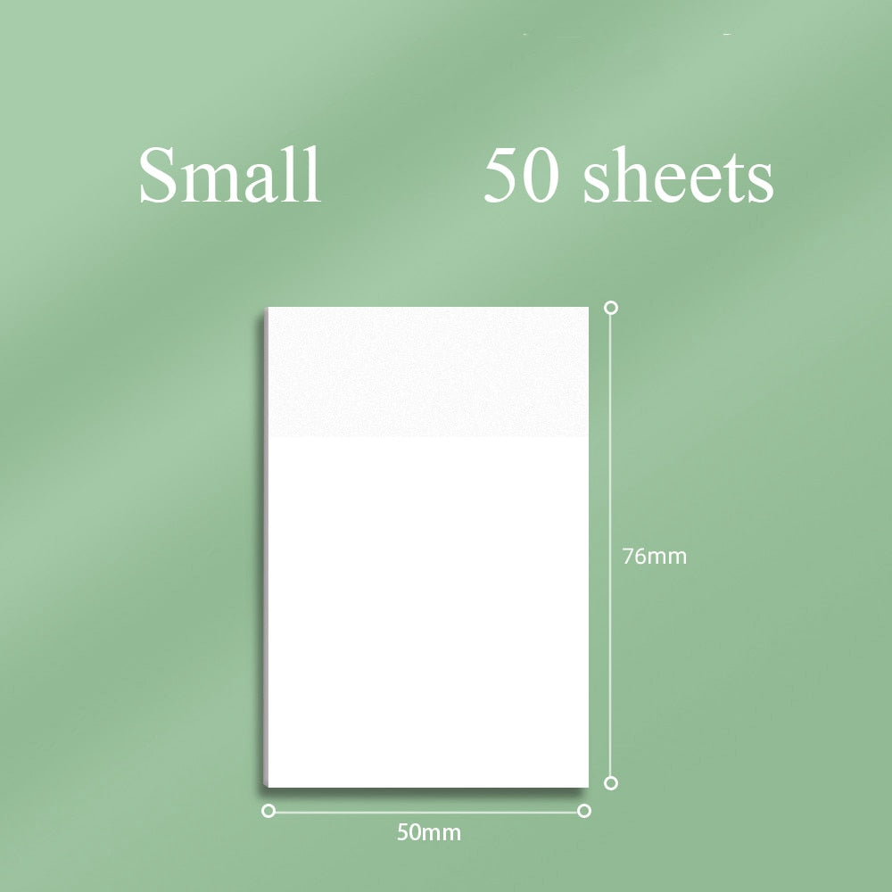 Transparent Post it Sticky Note Pads Notepads Journal School Stationery Office Supplies