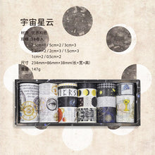 Load image into Gallery viewer, Beautiful Rolls Multiple Size Washi Tapes Set Cute Korean Stationery Designer Stationery Decorative Supplies Art Scrapbooking Junk Journaling
