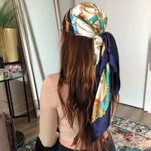 Load image into Gallery viewer, Silk Hair Scarf Scarftop Women Summer Satin Headscarf Foulard Bandana Cheveux Soft Neckerchief Hijab For Ladies
