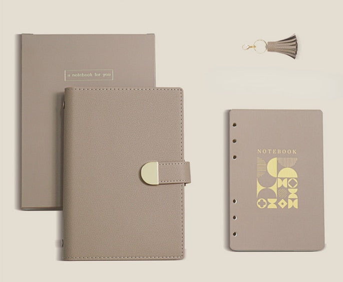 C6 High Quality Loose-leaf Notebook Journal Original Retro Binder Office Business Planner Agenda Notebook School Designer Stationery