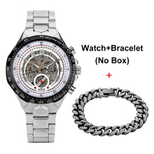 Load image into Gallery viewer, Automatic Mechanical Watch Men Luxury Brand Gift for Male with Gold Rhinestones Bracelet Fashion Mechanical Watch Men Reloj
