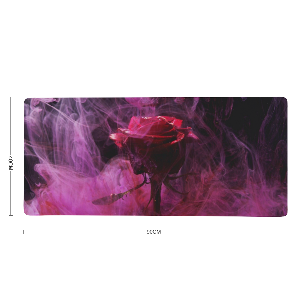 Purple Rose Custom Rectangular Non-slip Mouse Pad 16