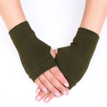 Load image into Gallery viewer, Cashmere Short Wrist Warmers Pair
