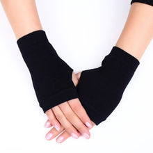 Load image into Gallery viewer, Cashmere Short Wrist Warmers Pair
