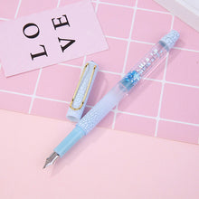 Load image into Gallery viewer, Sparkly Quicksand Fountain Pen Calligraphy Stationery Office Supplies
