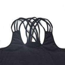 Load image into Gallery viewer, Star Design Criss Cross Back Tank Top
