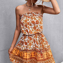 Load image into Gallery viewer, Bohemian Floral Bandeau Dress
