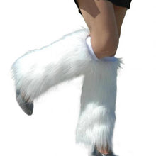 Load image into Gallery viewer, Warm Furry High Fashion Faux Fur Leg Warmers Boot Covers
