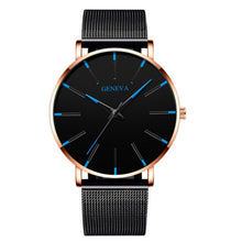 Load image into Gallery viewer, Geneva Leather or Stainless Steel Mesh Belt Quartz Watch 21 Style Choice
