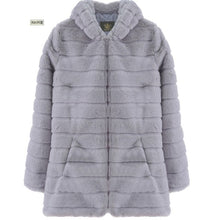 Load image into Gallery viewer, Faux Fur Hooded Long Coat Jacket S-5XL and 6 Colors
