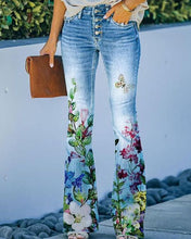 Load image into Gallery viewer, Retro Print Vintage Jeans Denim Trousers Multiple Styles High Rise Boot Cut Flare S-5XL
