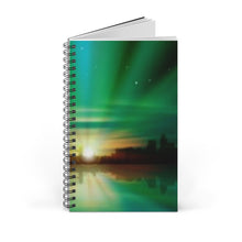 Load image into Gallery viewer, Green Sunrise 5x8 Spiral Bound Journal, Diary, Notebook, Available in Dot Grid, Lined, Blank, Task
