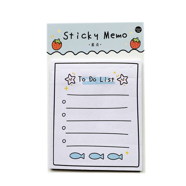 5 Inch 30 Sheets Sunny Day Weekly Plan To Do List Sticky Notes