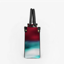 Load image into Gallery viewer, Women&#39;s Vegan Leather Red Wine Turquoise Handbag Custom Bag
