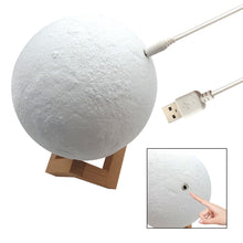 Load image into Gallery viewer, Taurus Zodiac Touch and Remote Control 3D Lunar Lamp with 16 Colors of Light
