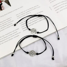 Load image into Gallery viewer, Leather Two Piece Tree of Life Adjustable 7.1&quot; - 11&quot; Bracelet
