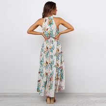 Load image into Gallery viewer, Vintag Floral Sleeveless Long Dress
