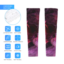 Load image into Gallery viewer, Purple Rose Unisex UV Protection Ice Arm Sleeves
