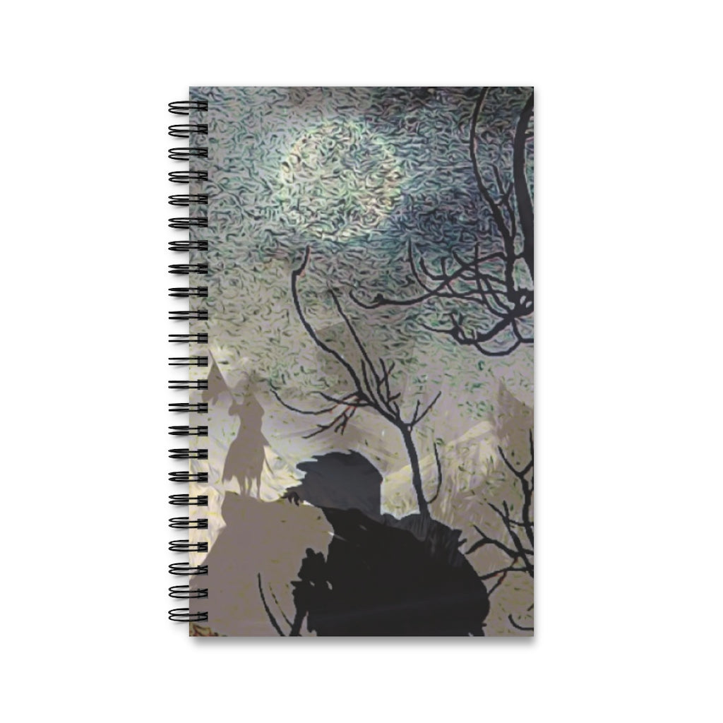 The Wanderer 5x8 Spiral Bound Journal, Diary, Notebook, Available in Dot Grid, Lined, Blank, Task