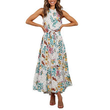 Load image into Gallery viewer, Vintag Floral Sleeveless Long Dress
